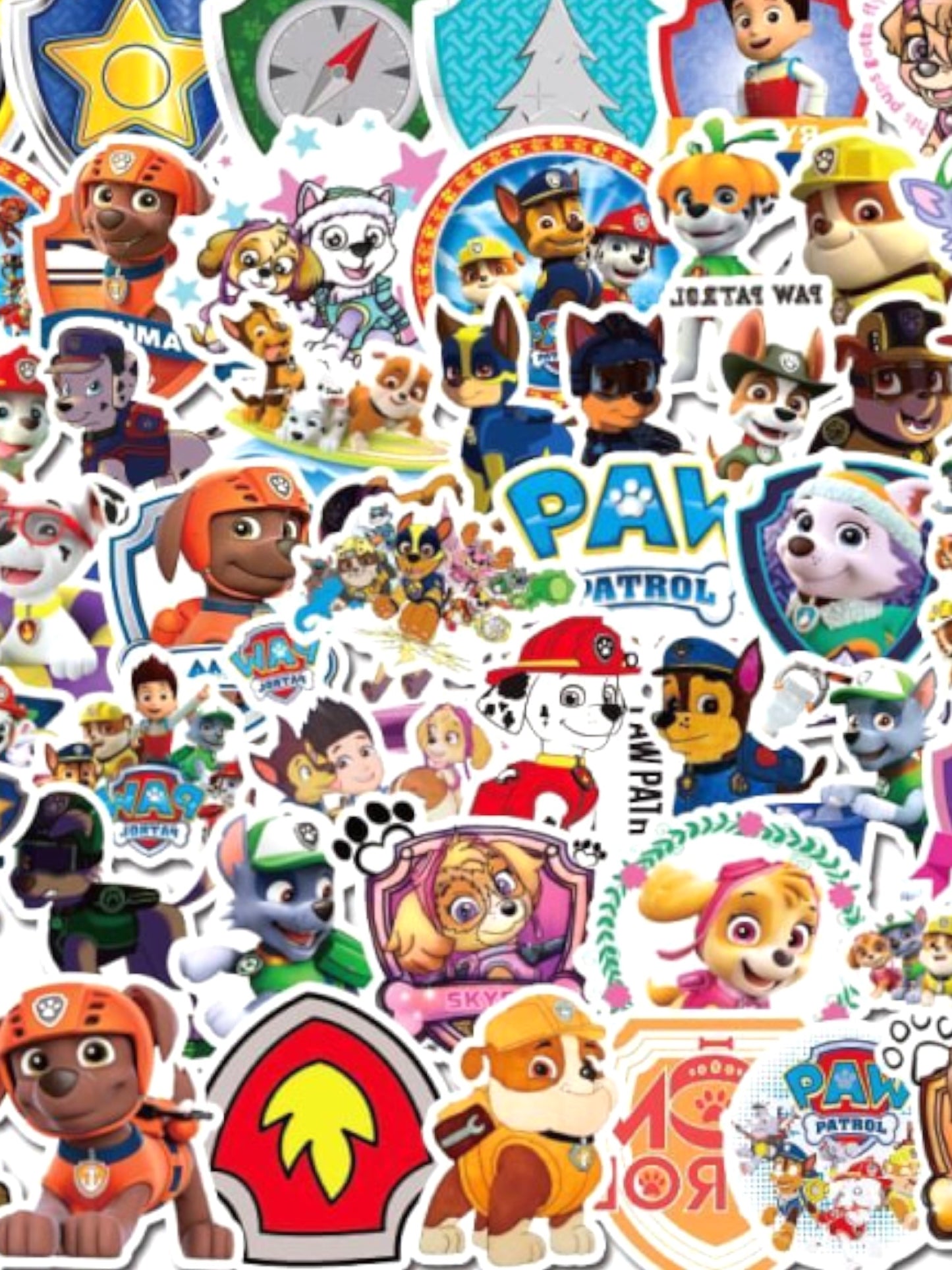 10 stycken - Blandade Paw Patrol klistermÀrken