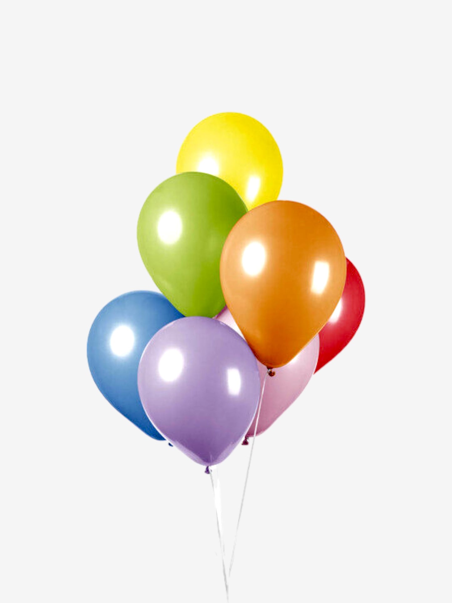 6 stycken, 12,7cm - Blandade ballonger i klara fÀrger