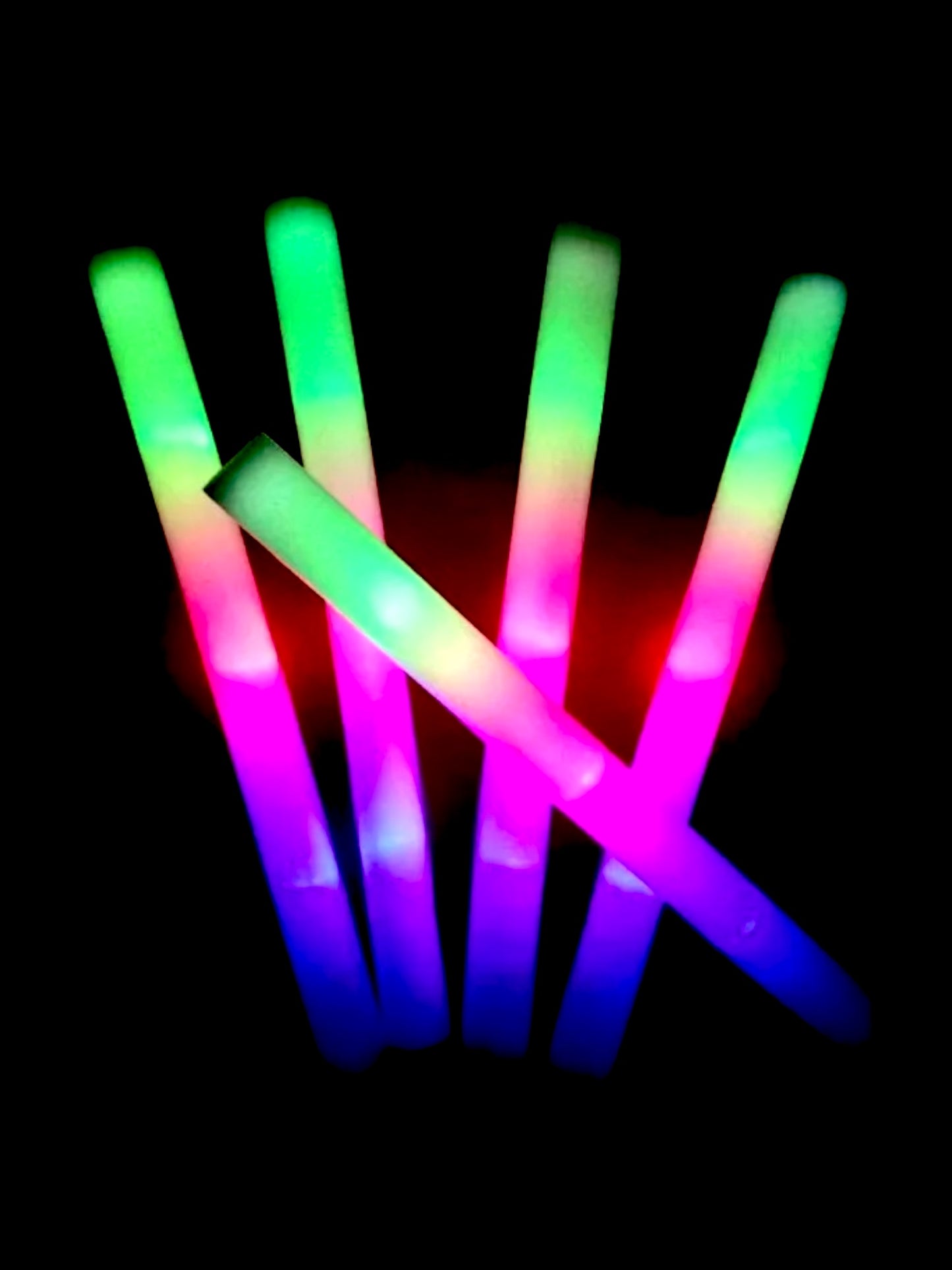 5-pack, 40cm - LED skumstavar i neon-fÀrger