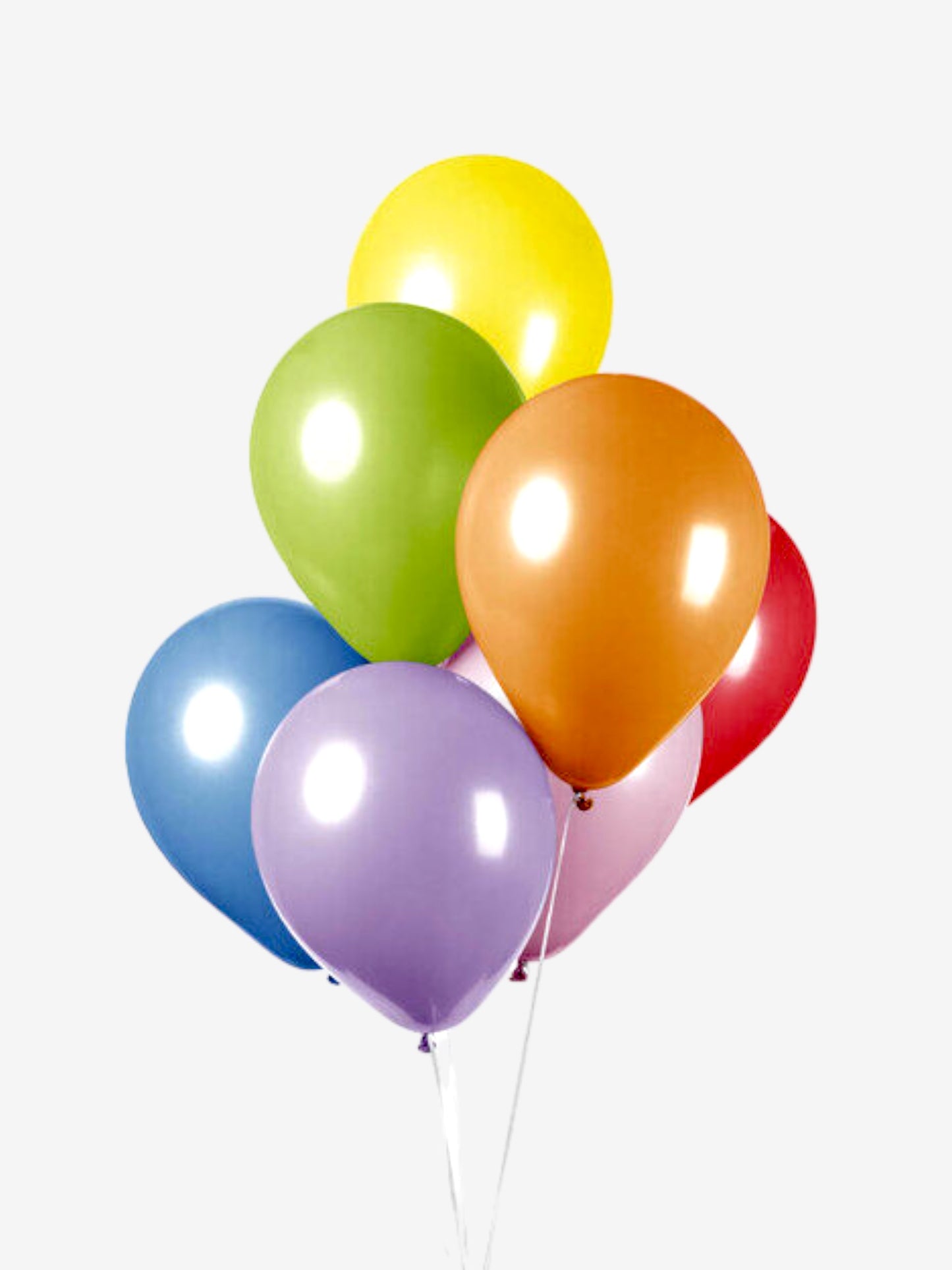 6 stycken, 25cm - Blandade ballonger i klara fÀrger