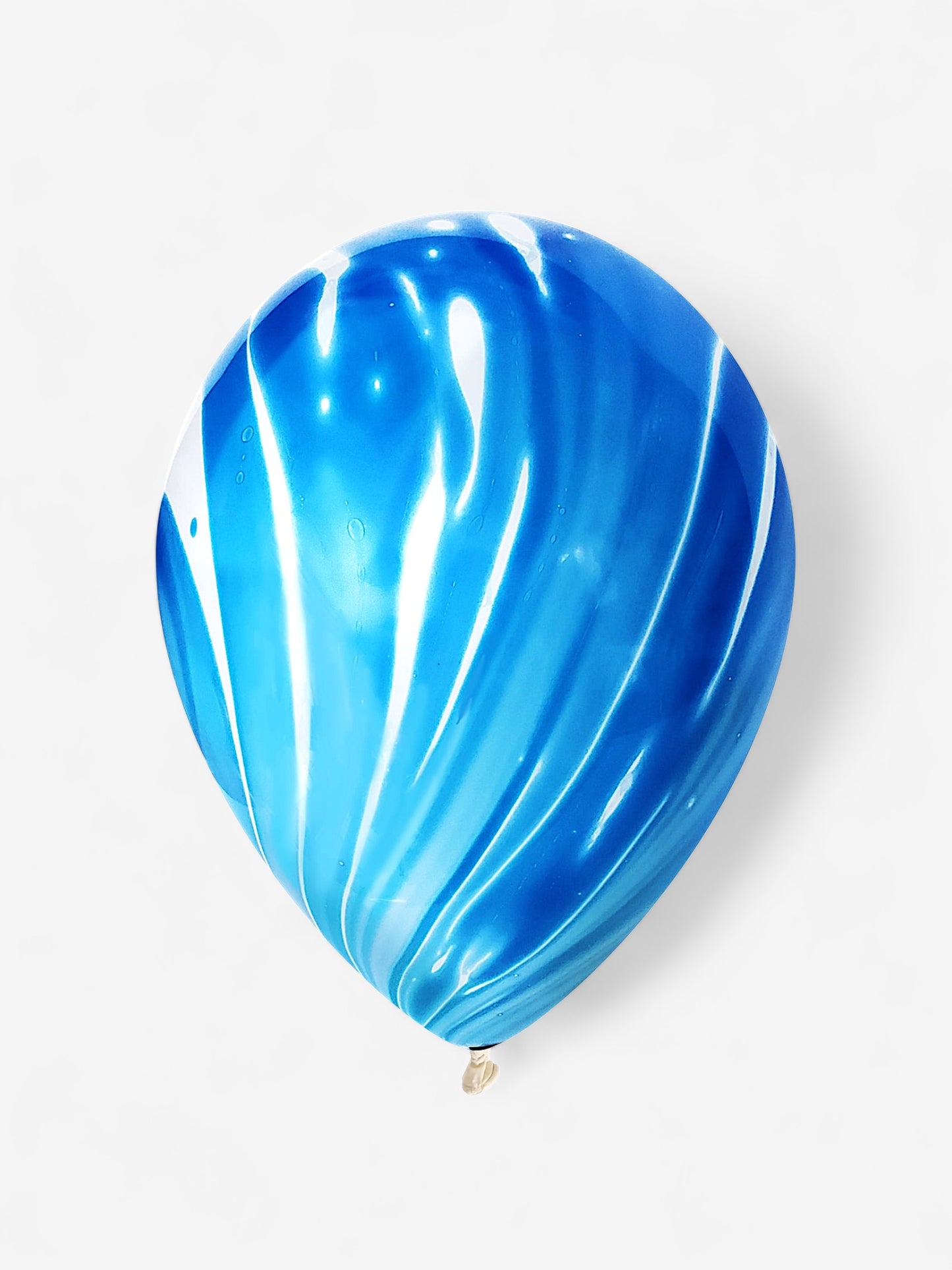 5 stycken 25cm - BlÄ marmorerade ballonger