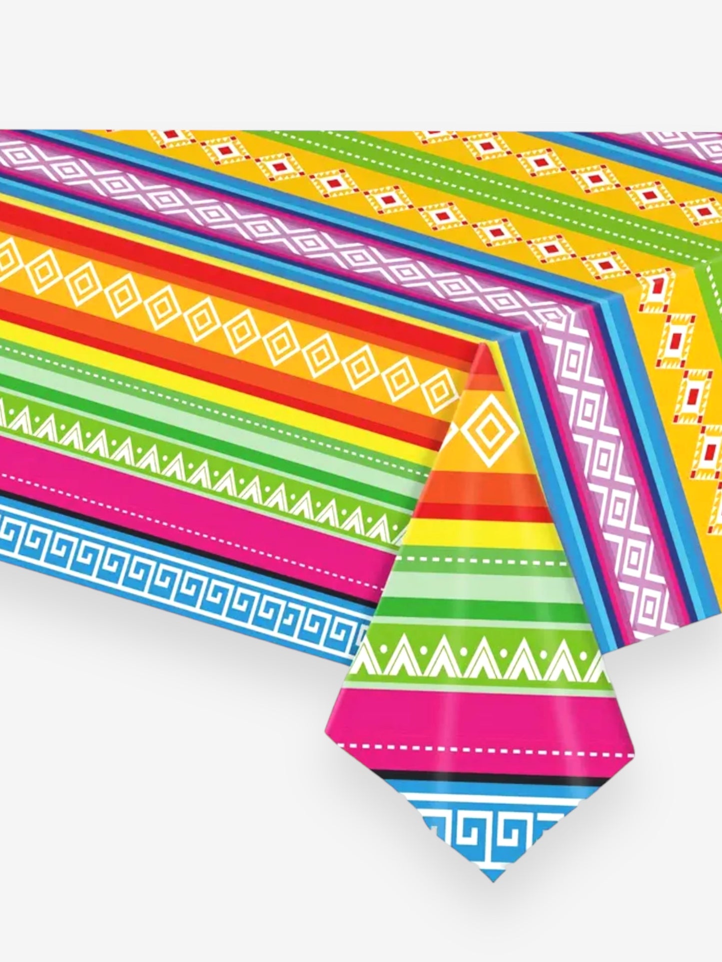274x137cm - Mexiko-tema bordsduk i starka fÀrger