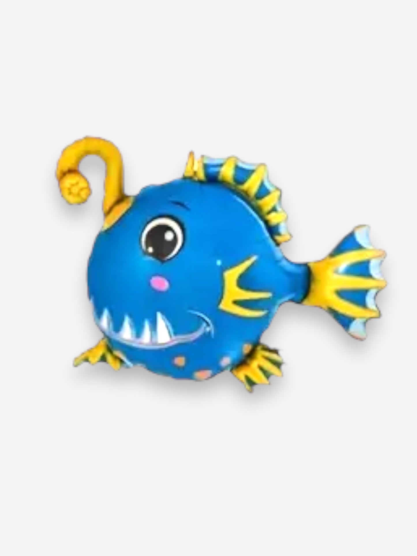 36cm - Folieballong blÄ & rund fisk