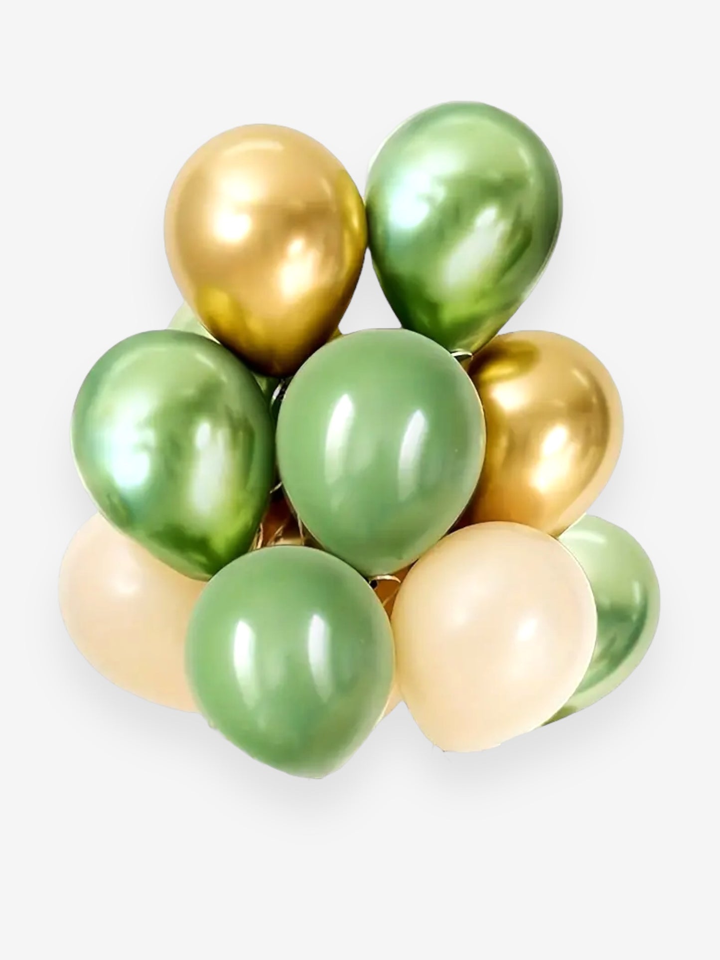 10 stycken, 25cm - Blandade oliv och avokadofÀrgade ballonger