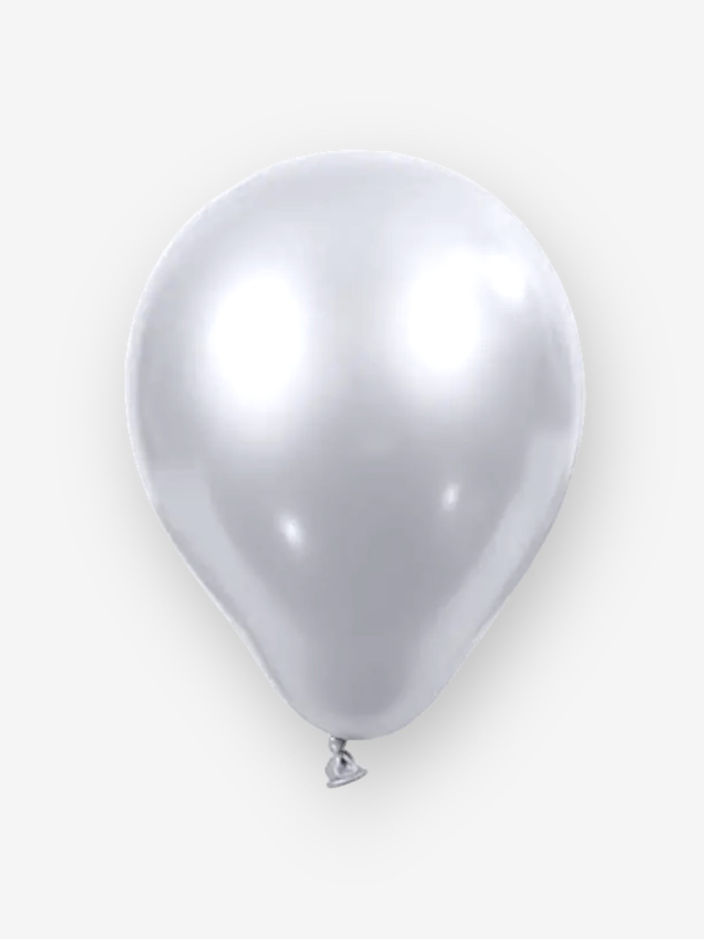 6 stycken, 25cm - Silver metallic ballonger