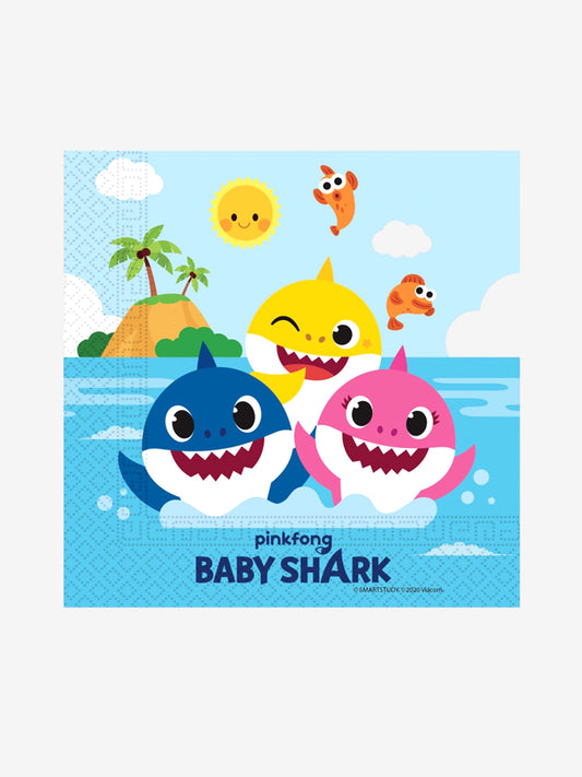 20 stycken - Servetter Baby Shark