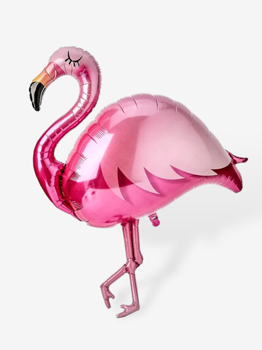 104x88cm - Folieballong rosa flamingo