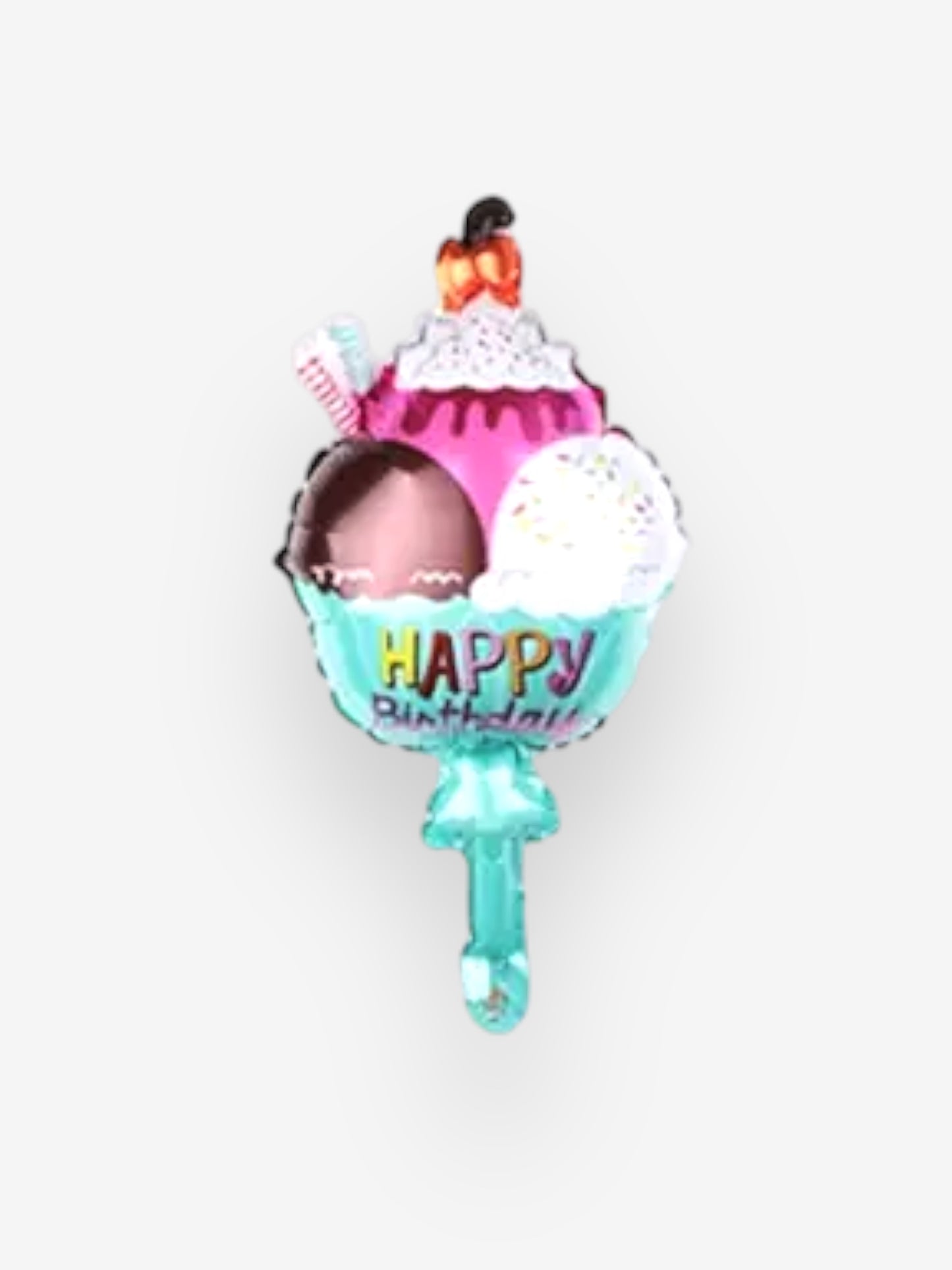 46cm - Folieballong glass i bägare - happy birthday