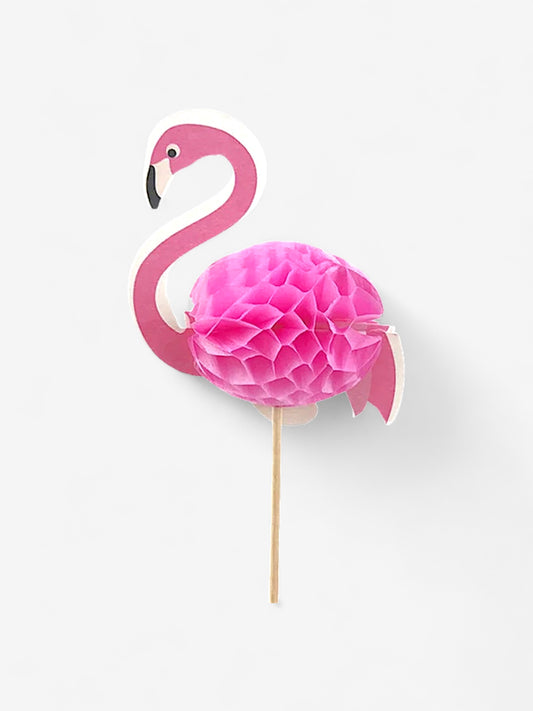 20 stycken - Drinkpinne med flamingo