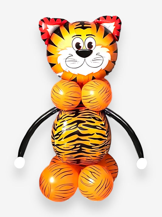 16 delar, 110cm – Ballongkit DIY skapa stående tiger